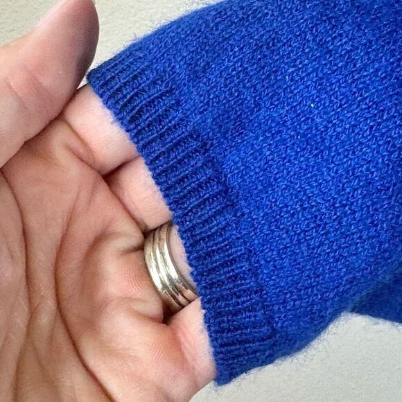 Charter Club Crewneck 100% Cashmere Timeless Blue Women's Sweater XL - Picture 3 of 10